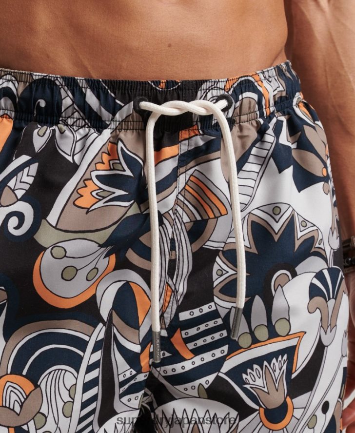 リサイクルスイムショーツ 男性 Superdry 衣類 黒 2J62PZ386