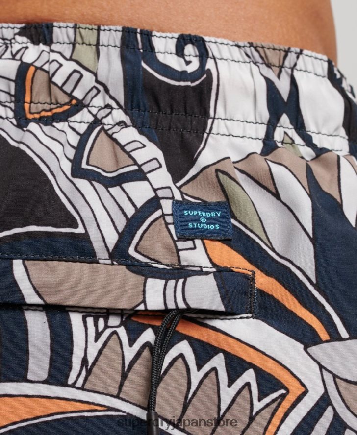 リサイクルスイムショーツ 男性 Superdry 衣類 黒 2J62PZ386