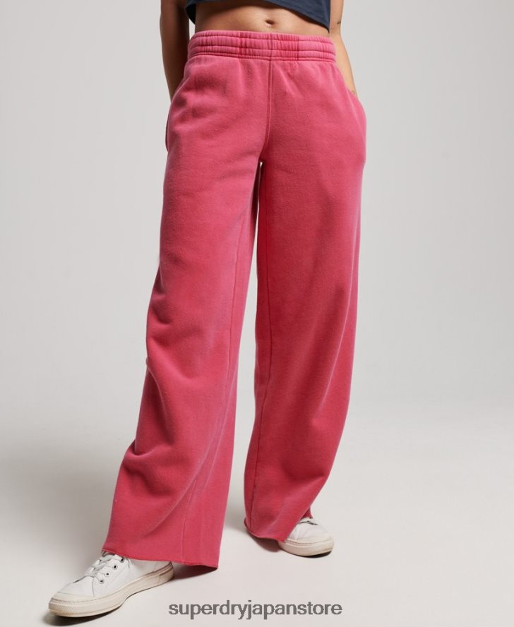 ストレートジョガーパンツを洗う 女性 Superdry 衣類 ピンク 2J62PZ3894