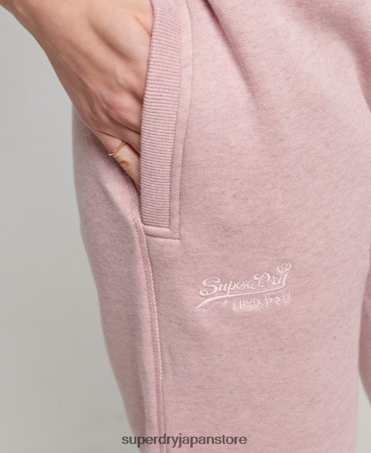 ヴィンテージロゴ刺繍ジョガーパンツ 女性 Superdry 衣類 ピンク 2J62PZ3911