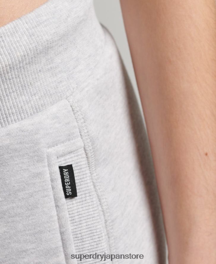 オーガニックコットン ヴィンテージロゴ刺繍ジョガーパンツ 女性 Superdry 衣類 ライトグレー 2J62PZ3915