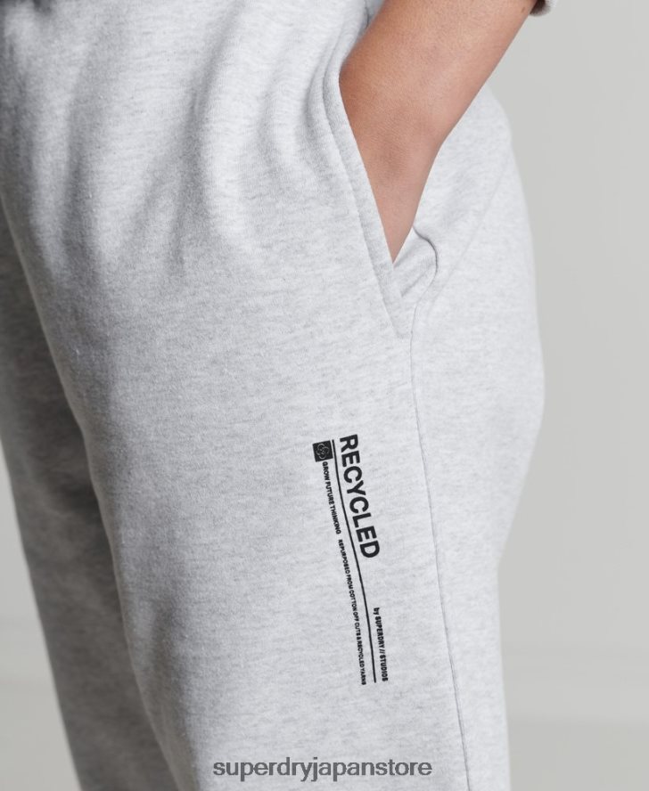 リサイクルマイクロサイドジョガー 女性 Superdry 衣類 ライトグレー 2J62PZ3936