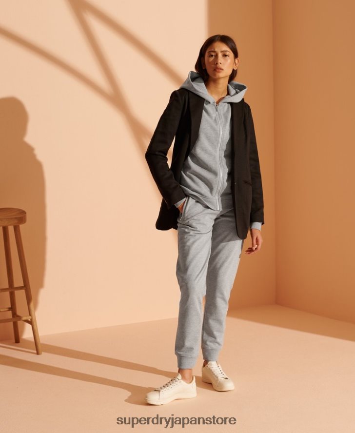 限定版オーガニックコットントラックパンツ 女性 Superdry 衣類 ライトグレー 2J62PZ3943