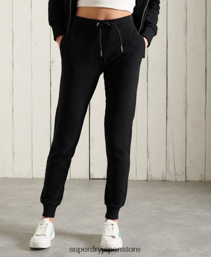 オレンジレーベルのクラシックジョガーパンツ 女性 Superdry 衣類 黒 2J62PZ3947