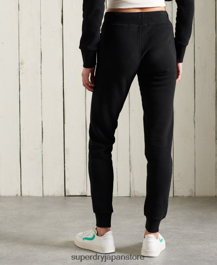 オレンジレーベルのクラシックジョガーパンツ 女性 Superdry 衣類 黒 2J62PZ3947