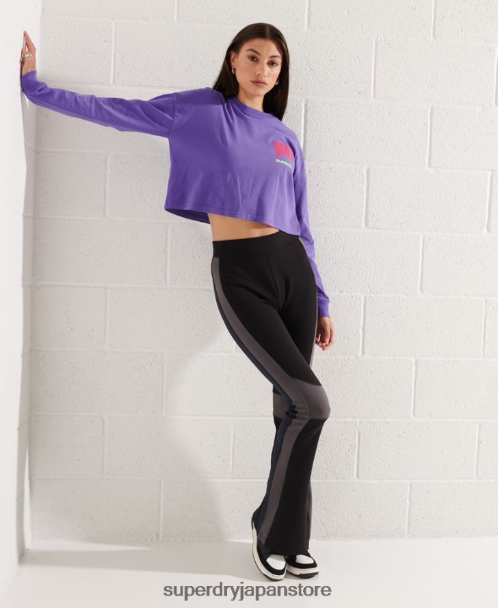 マウンテン エレベーテッド フレア ジョガー 女性 Superdry 衣類 黒 2J62PZ3949