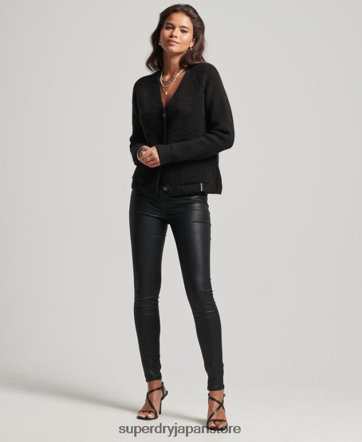 エッセンシャルスーパーソフトカーディガン 女性 Superdry 衣類 黒 2J62PZ3962