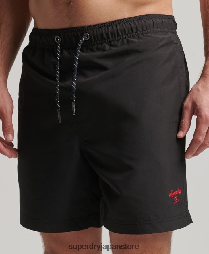 ポロリサイクルスイムショーツ 男性 Superdry 衣類 濃い灰色 2J62PZ397