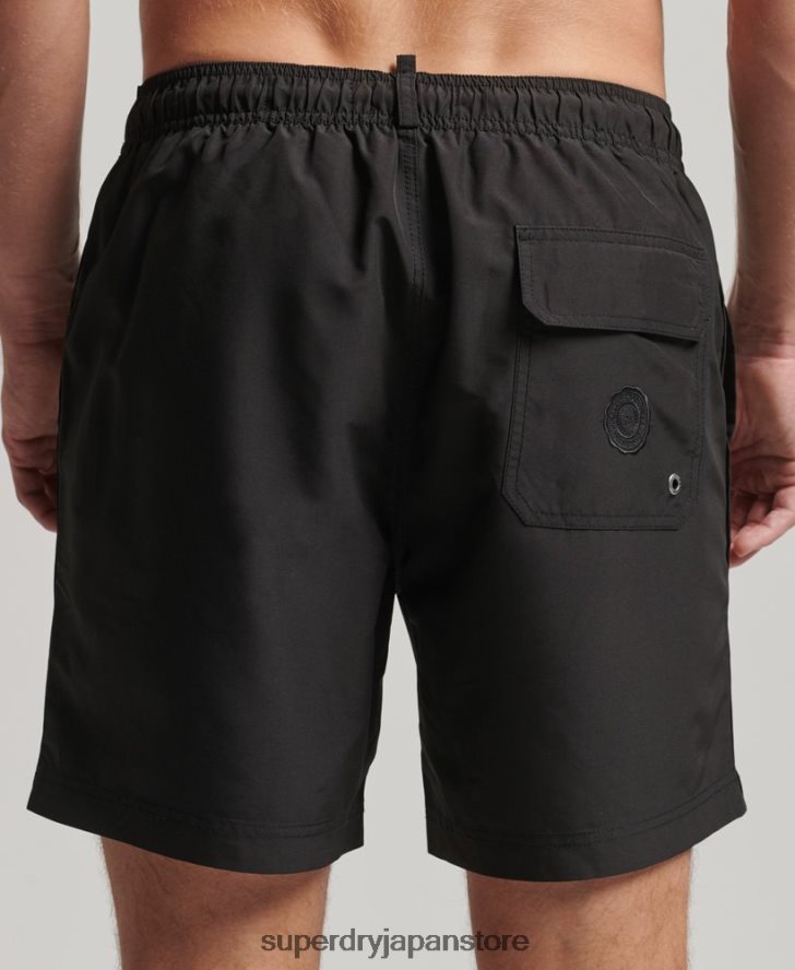 ポロリサイクルスイムショーツ 男性 Superdry 衣類 濃い灰色 2J62PZ397