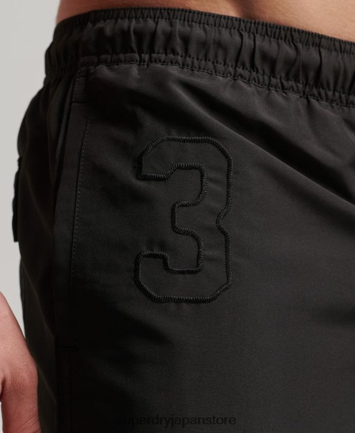 ポロリサイクルスイムショーツ 男性 Superdry 衣類 濃い灰色 2J62PZ397