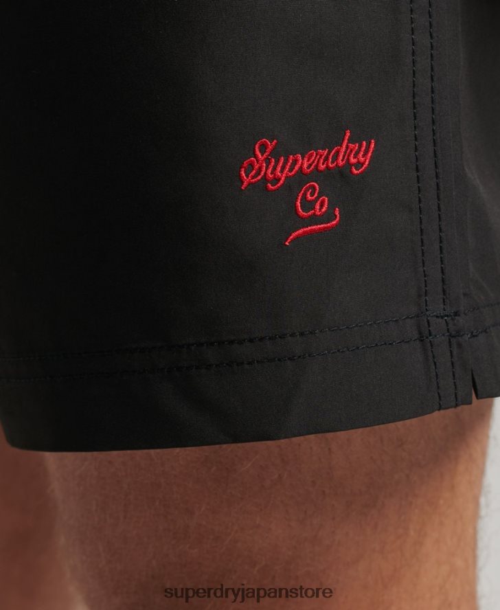 ポロリサイクルスイムショーツ 男性 Superdry 衣類 濃い灰色 2J62PZ397