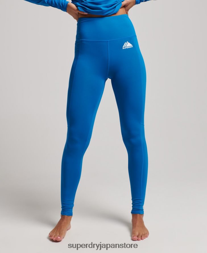 ベースレイヤーレギンス 女性 Superdry 衣類 青 2J62PZ4074