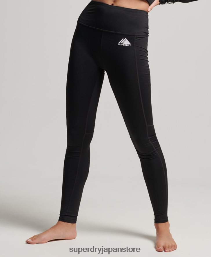 ベースレイヤーレギンス 女性 Superdry 衣類 黒 2J62PZ4076