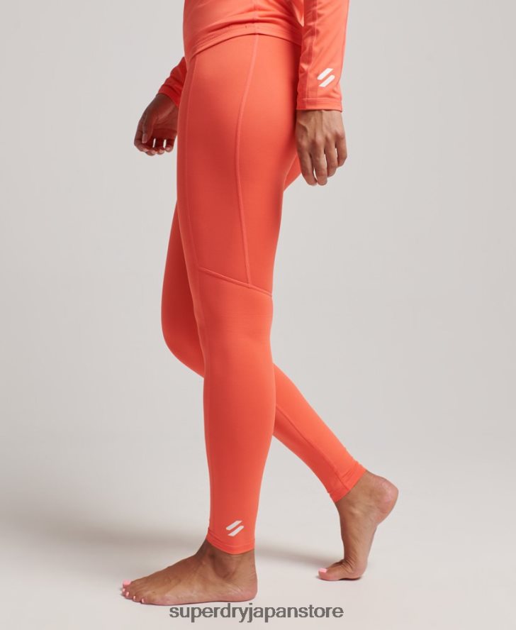 ベースレイヤーレギンス 女性 Superdry 衣類 コーラル 2J62PZ4079