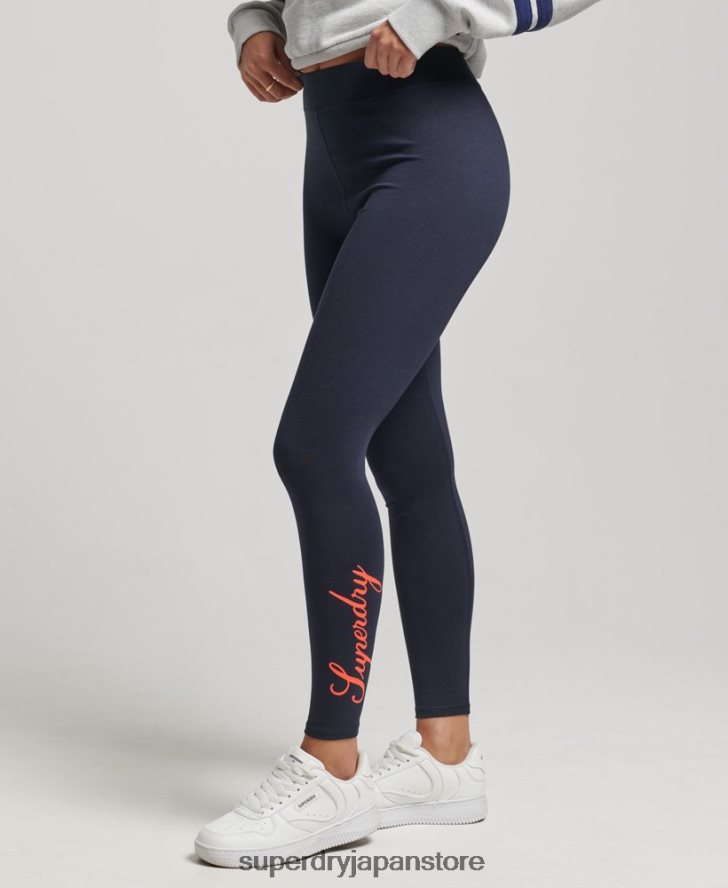 ヘリテージレギンス 女性 Superdry 衣類 海軍 2J62PZ4088