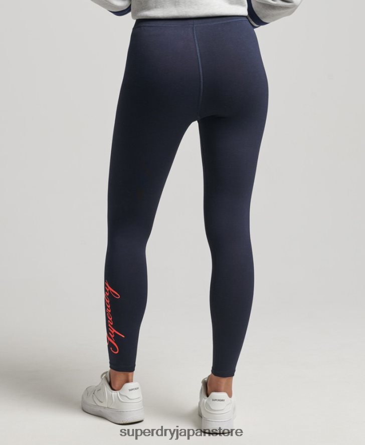 ヘリテージレギンス 女性 Superdry 衣類 海軍 2J62PZ4088