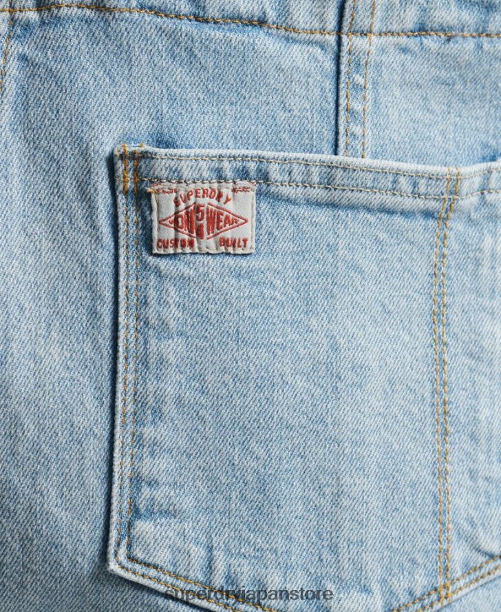 ユーティリティダンガリーショーツ 女性 Superdry 衣類 ライトブルー 2J62PZ4102
