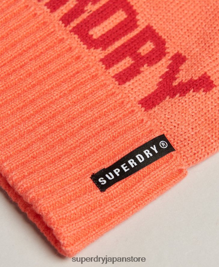雪のビーニー帽 女性 Superdry アクセサリー コーラル 2J62PZ4109