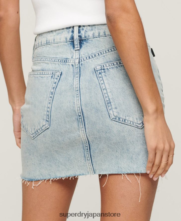 ヴィンテージデニムミニスカート 女性 Superdry 衣類 青 2J62PZ4120