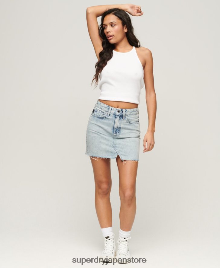 ヴィンテージデニムミニスカート 女性 Superdry 衣類 青 2J62PZ4120