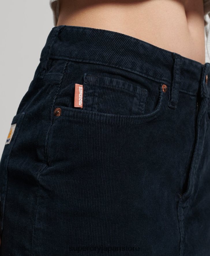 ヴィンテージコードミニスカート 女性 Superdry 衣類 海軍 2J62PZ4137