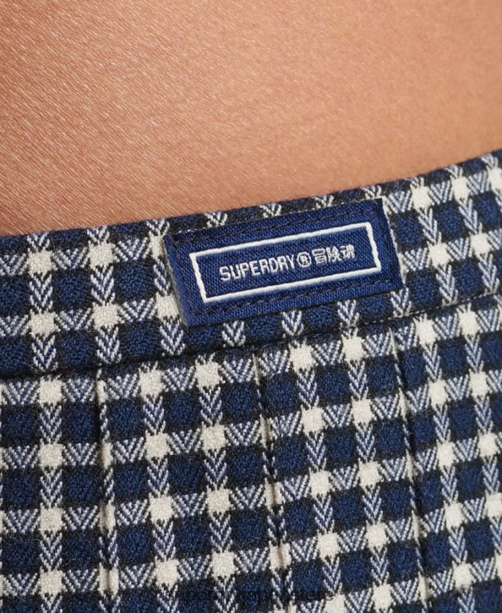 ヴィンテージプリーツミニスカート 女性 Superdry 衣類 赤 2J62PZ4148