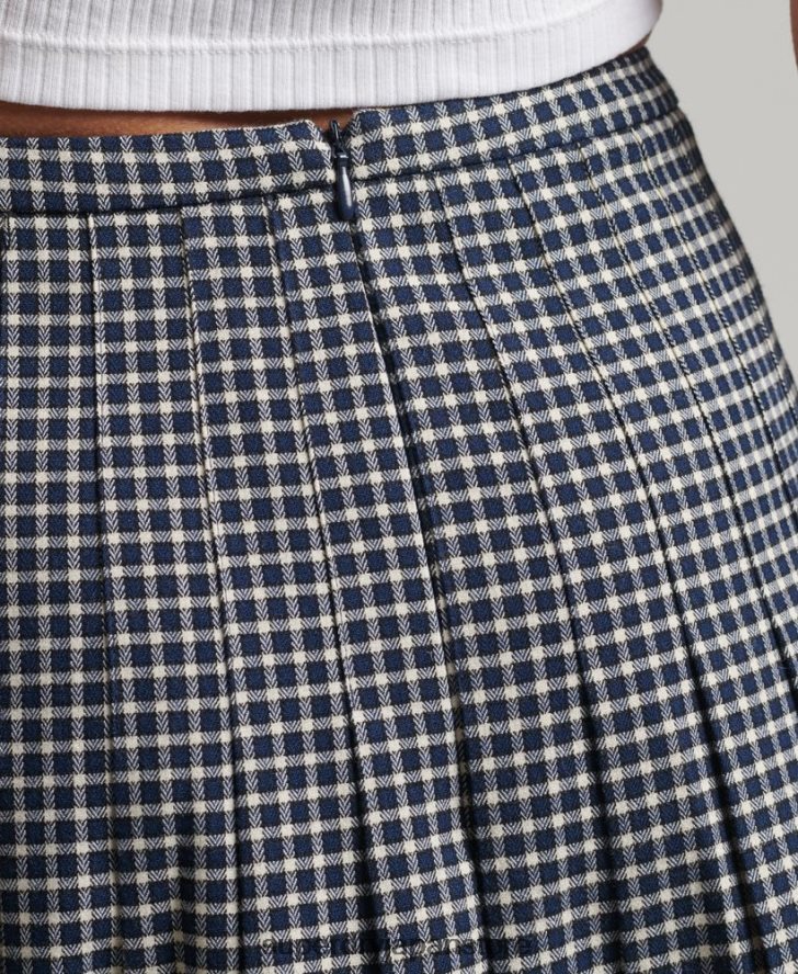 ヴィンテージプリーツミニスカート 女性 Superdry 衣類 赤 2J62PZ4148