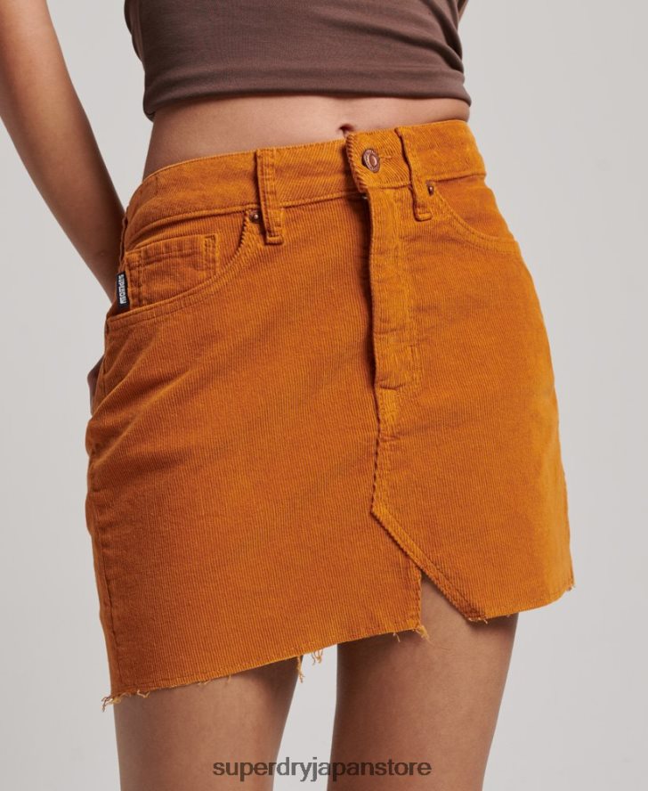 ヴィンテージコードミニスカート 女性 Superdry 衣類 茶色 2J62PZ4149