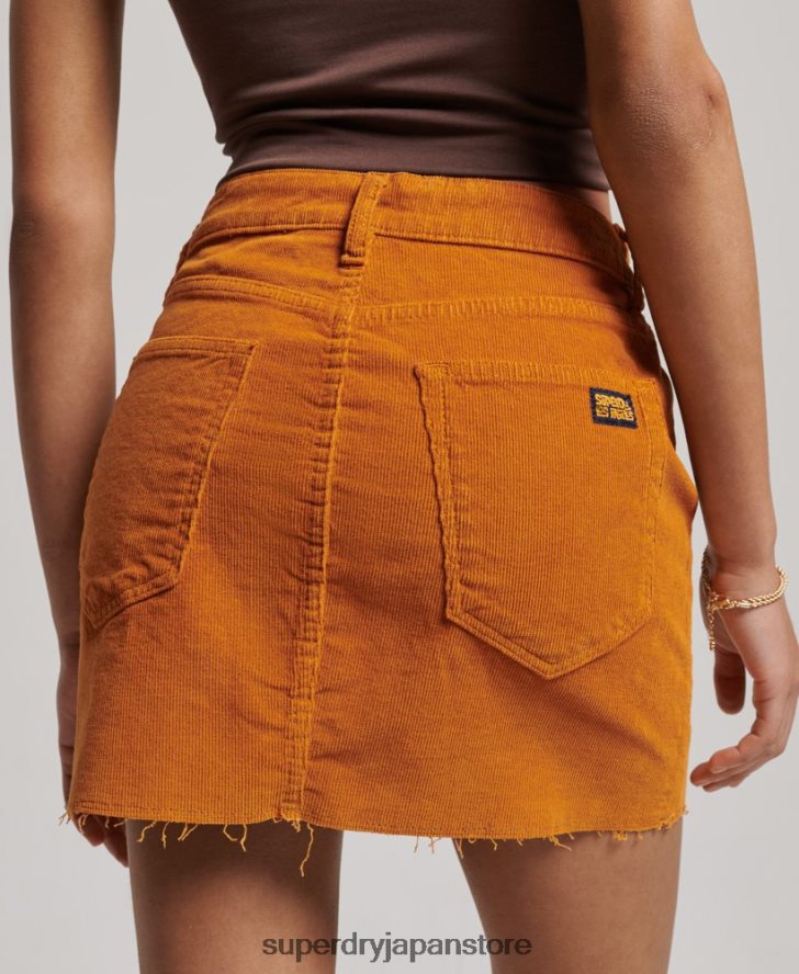 ヴィンテージコードミニスカート 女性 Superdry 衣類 茶色 2J62PZ4149