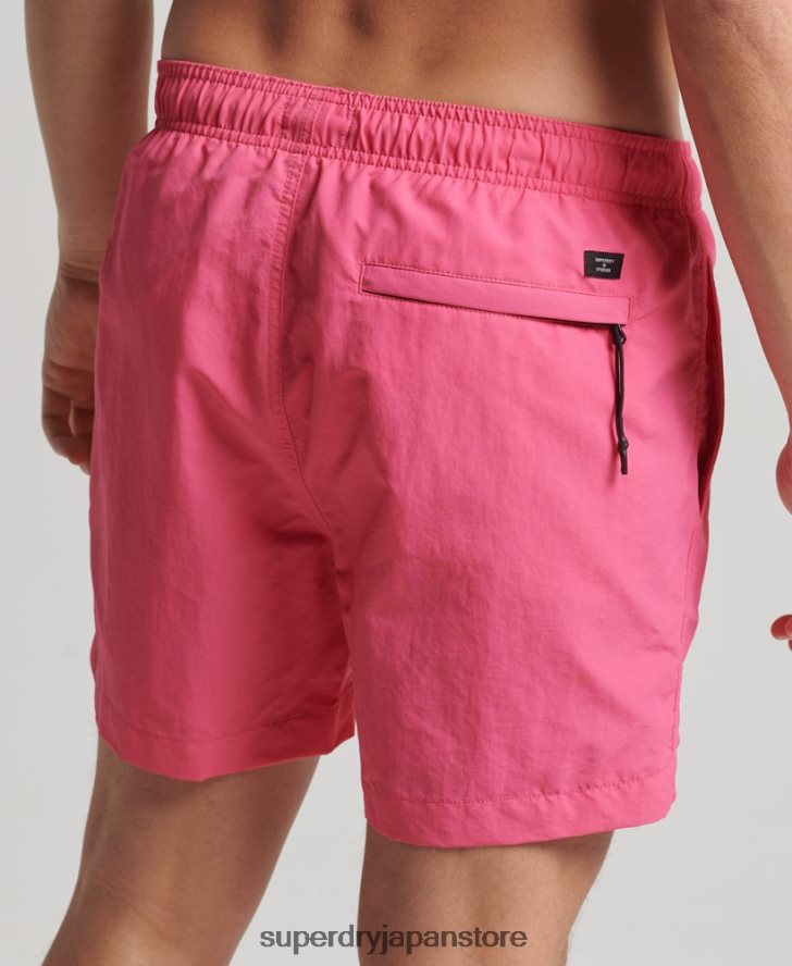 スタジオリサイクルスイムショーツ 男性 Superdry 衣類 ピンク 2J62PZ415