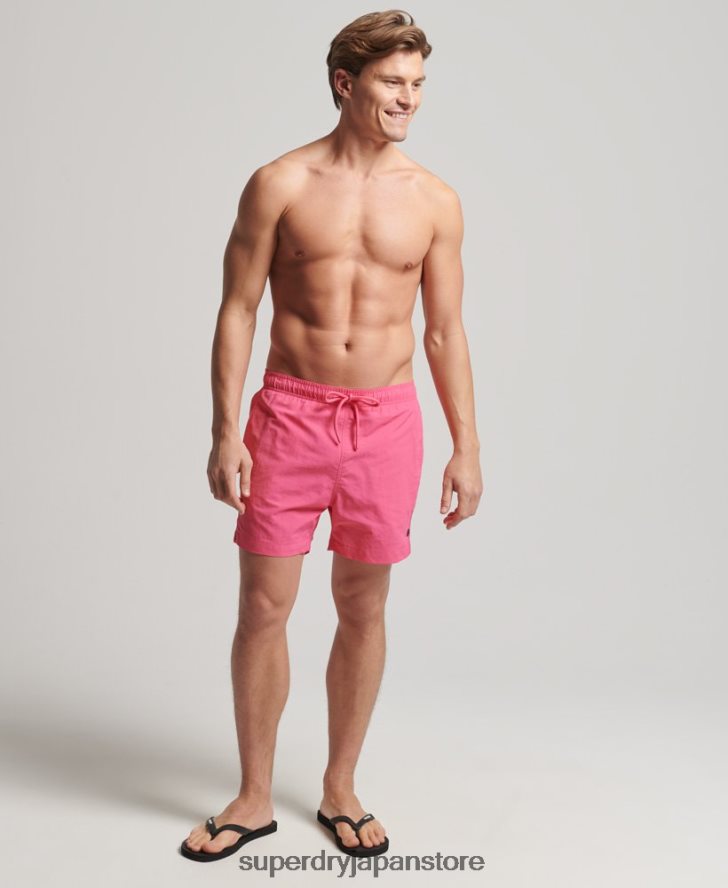 スタジオリサイクルスイムショーツ 男性 Superdry 衣類 ピンク 2J62PZ415