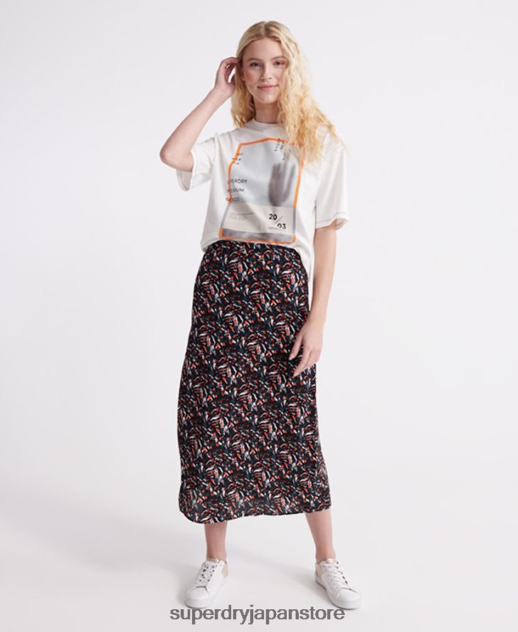 キャニオンミディスカート 女性 Superdry 衣類 青 2J62PZ4165