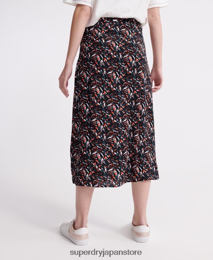 キャニオンミディスカート 女性 Superdry 衣類 青 2J62PZ4165