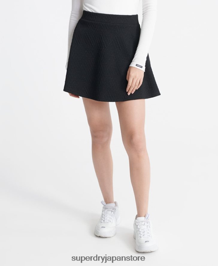 ブルックスケータースカート 女性 Superdry 衣類 黒 2J62PZ4166