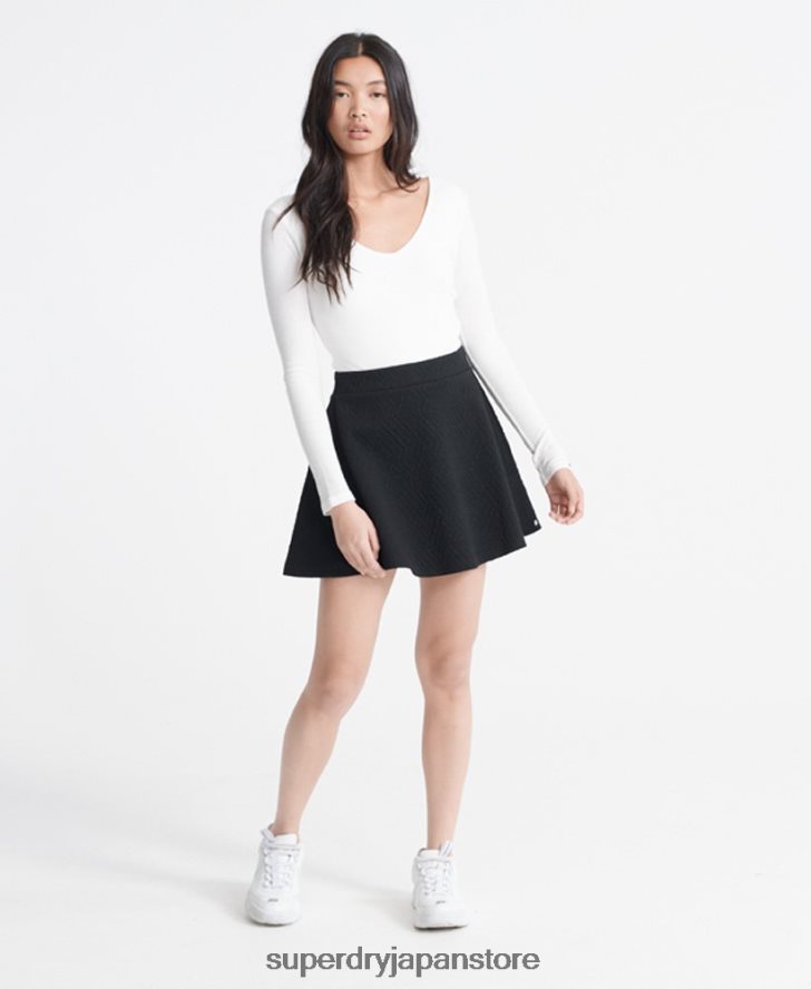 ブルックスケータースカート 女性 Superdry 衣類 黒 2J62PZ4166
