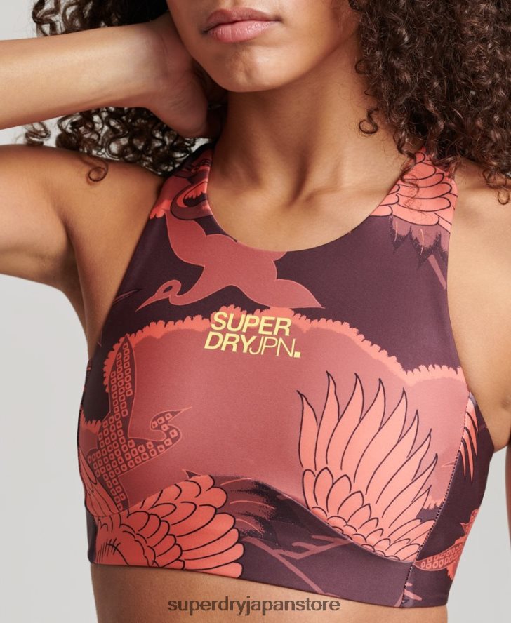 コアアクティブブラ 女性 Superdry 衣類 赤 2J62PZ4171