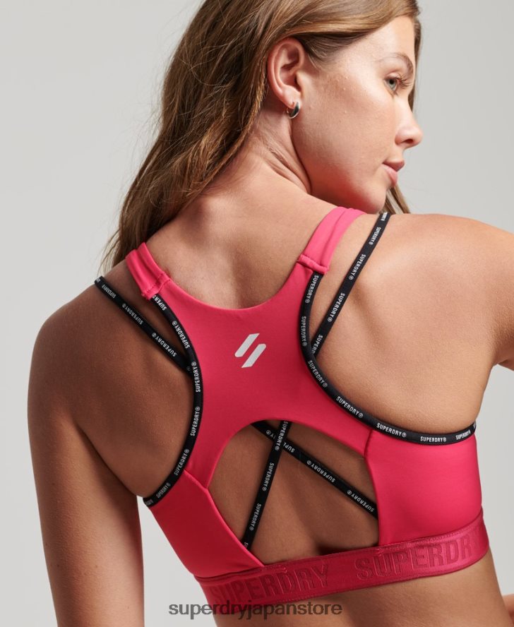 トレインブランドの伸縮性のあるブラジャー 女性 Superdry 衣類 ピンク 2J62PZ4182