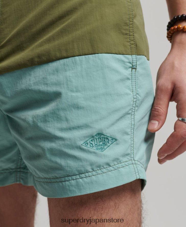 ヴィンテージリサイクルボードショーツ 男性 Superdry 衣類 カーキ 2J62PZ418