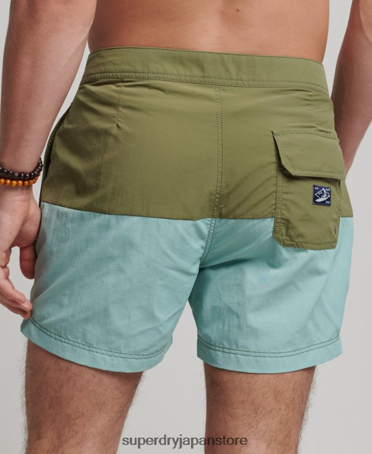 ヴィンテージリサイクルボードショーツ 男性 Superdry 衣類 カーキ 2J62PZ418