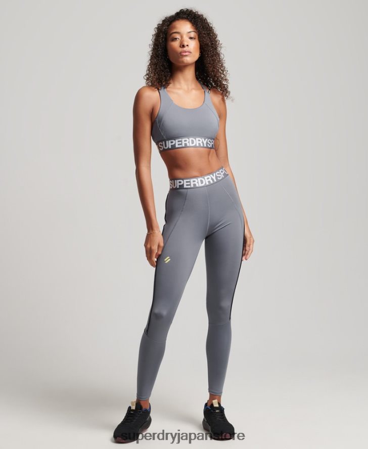 トレインブランドの伸縮性のあるブラジャー 女性 Superdry 衣類 紫 2J62PZ4192