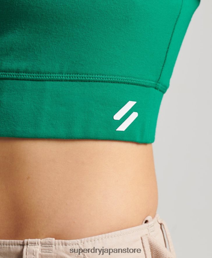 オーガニックコットンコアスポーツブラ 女性 Superdry 衣類 緑 2J62PZ4194