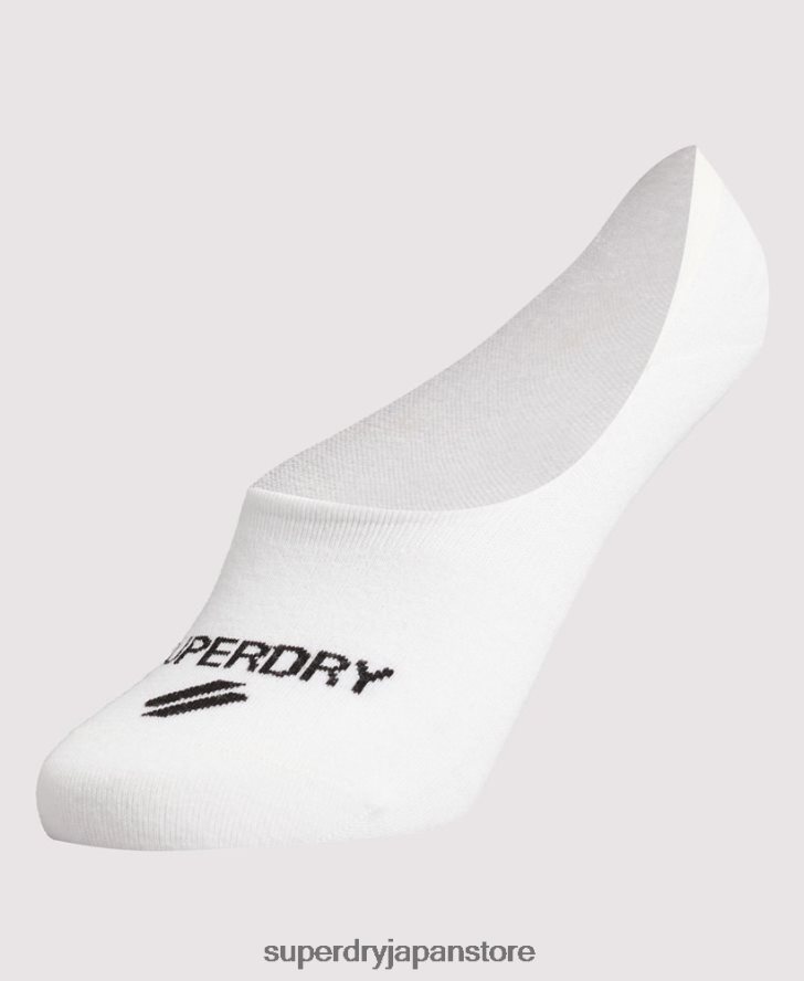 クールマックスノーショーソックス 女性 Superdry アクセサリー 白 2J62PZ4199