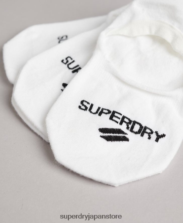 クールマックスノーショーソックス 女性 Superdry アクセサリー 白 2J62PZ4199