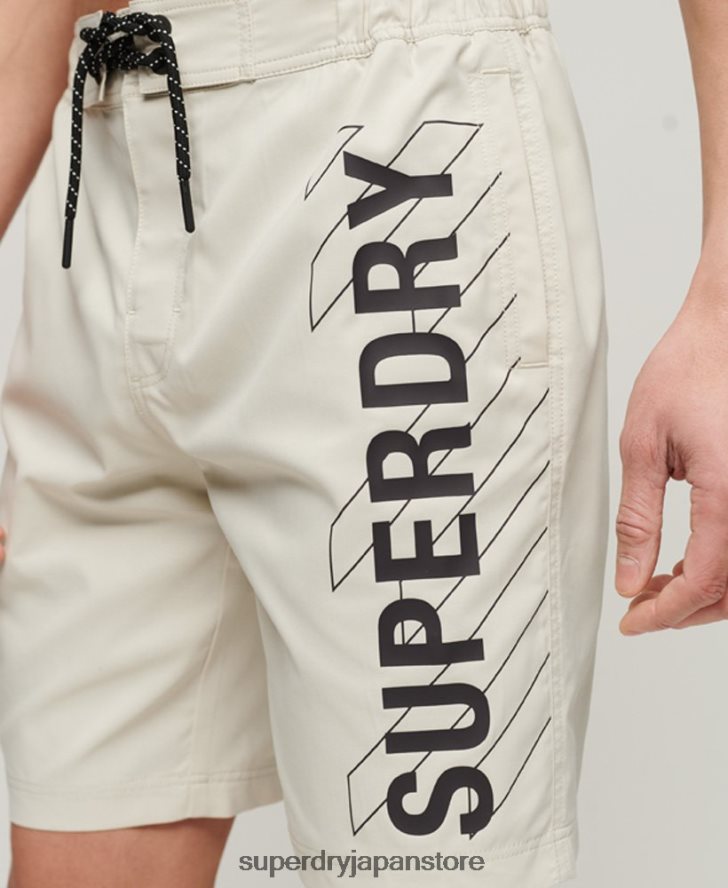 スポーツウェアリサイクルボードショーツ 男性 Superdry 衣類 ベージュ 2J62PZ41