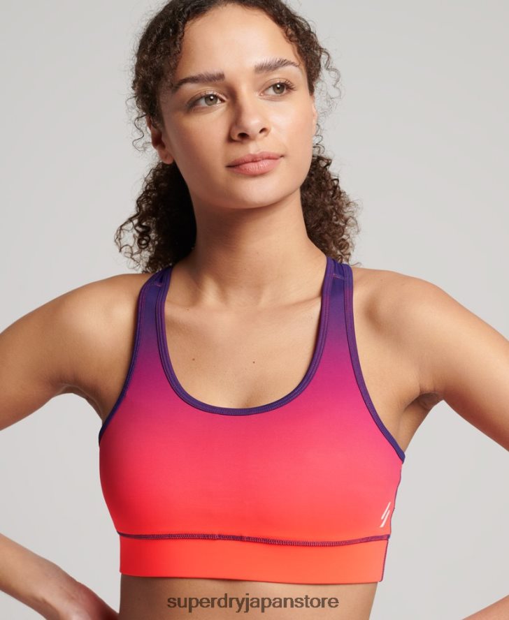 トレーニングに欠かせないブラジャー 女性 Superdry 衣類 コーラル 2J62PZ4201