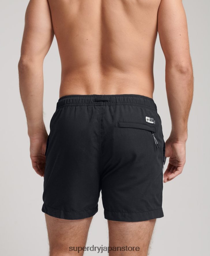 トライシリーズスイムショーツ 男性 Superdry 衣類 黒 2J62PZ420