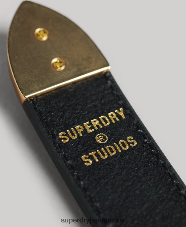 ウエスタンレザーベルト 女性 Superdry アクセサリー 黒 2J62PZ4216