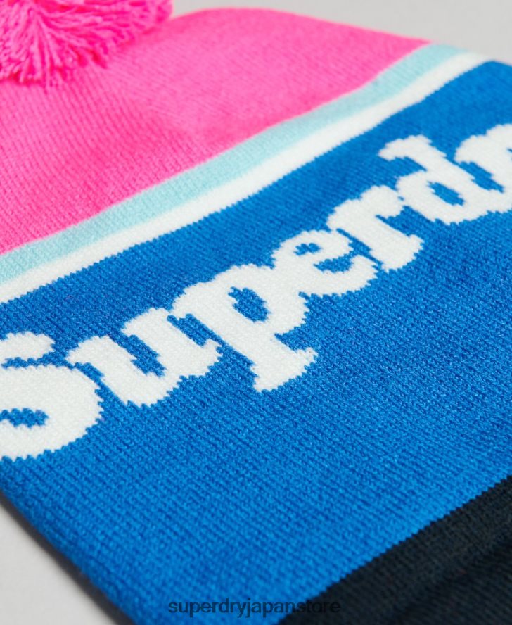 エッセンシャルロゴビーニー帽 女性 Superdry アクセサリー ピンク 2J62PZ4223