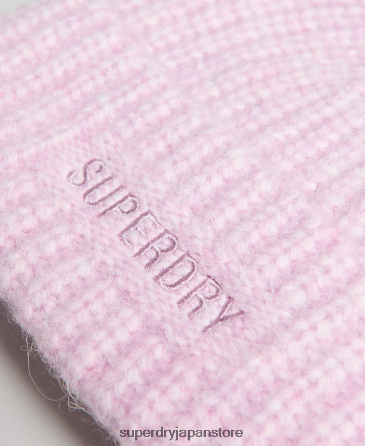 エッセンシャルリブビーニー 女性 Superdry アクセサリー ピンク 2J62PZ4224