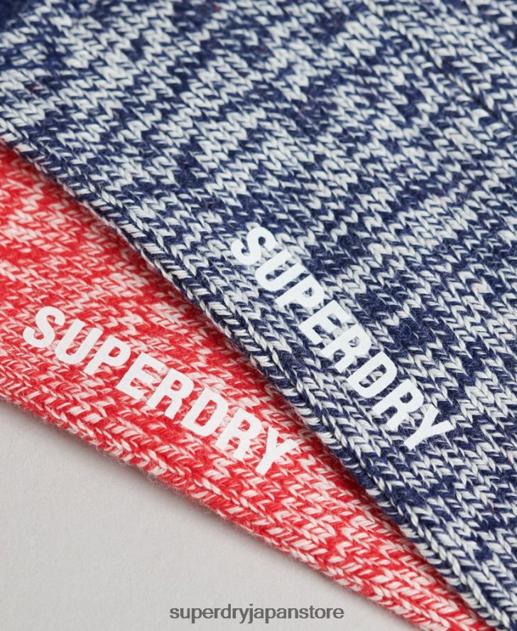 オーガニックコットン ハイカー ソックス パック 女性 Superdry アクセサリー マルチ 2J62PZ4227
